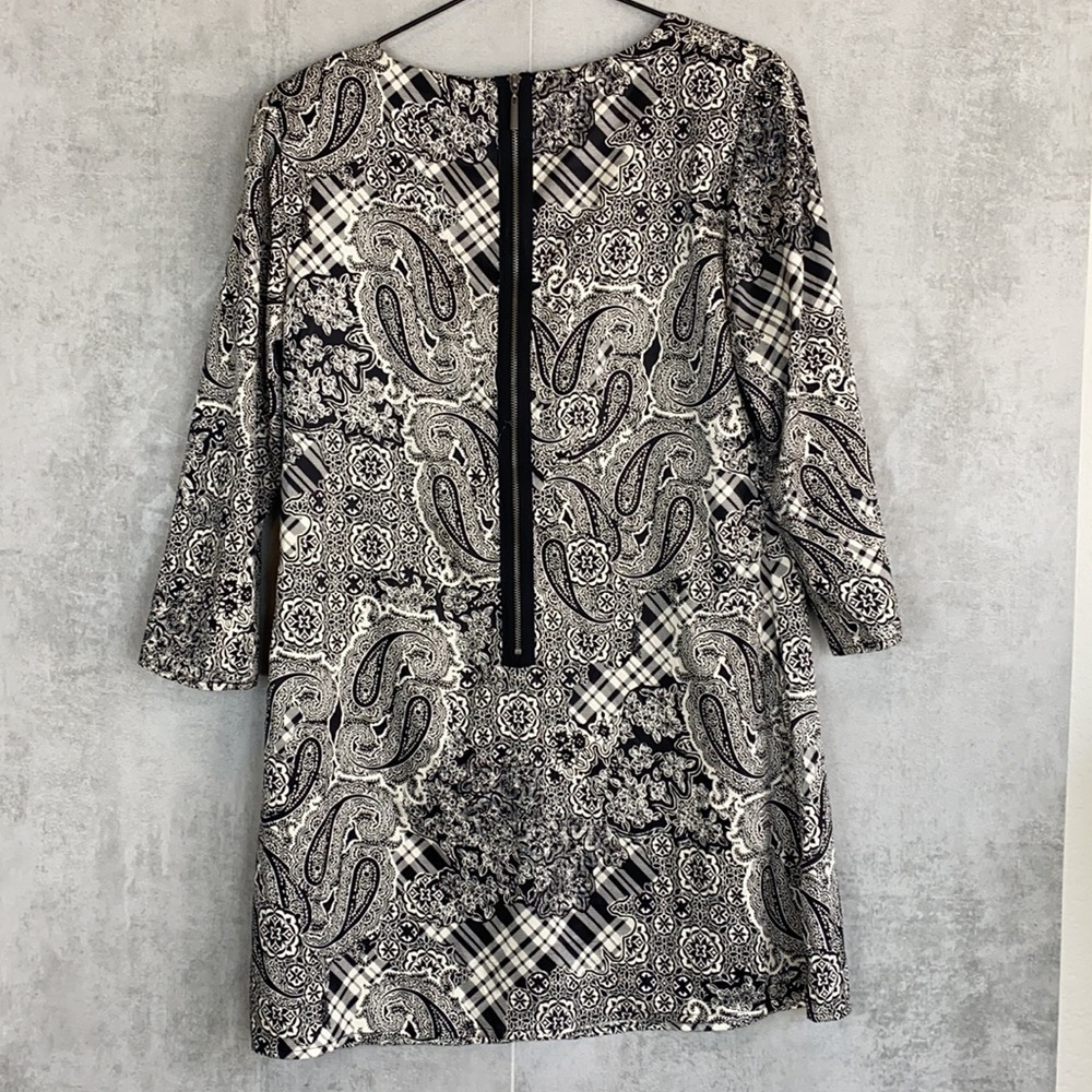Style & Co paisley black and white dress - Picture 6 of 7